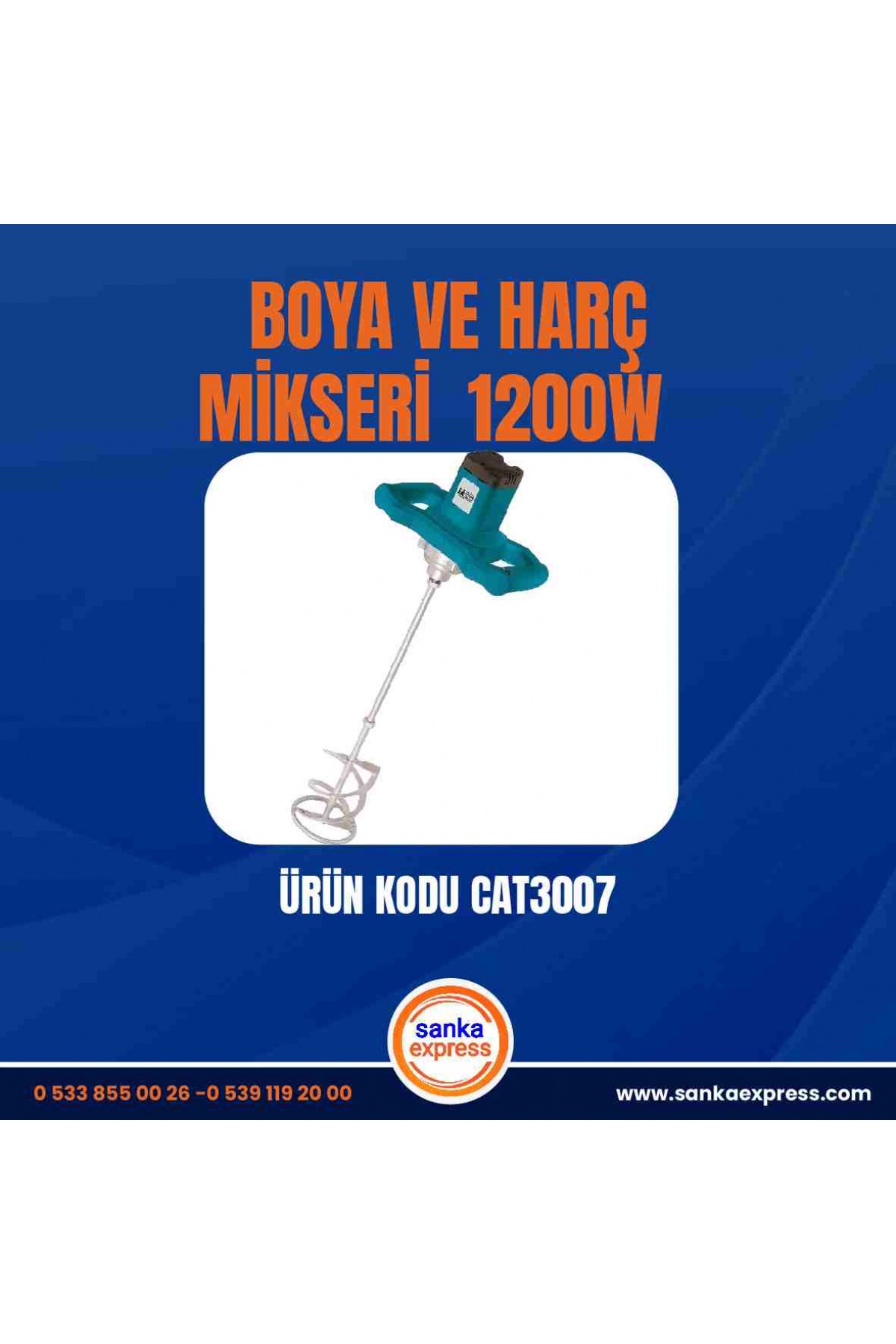 BOYA VE HARÇ MİKSERİ  1200W  