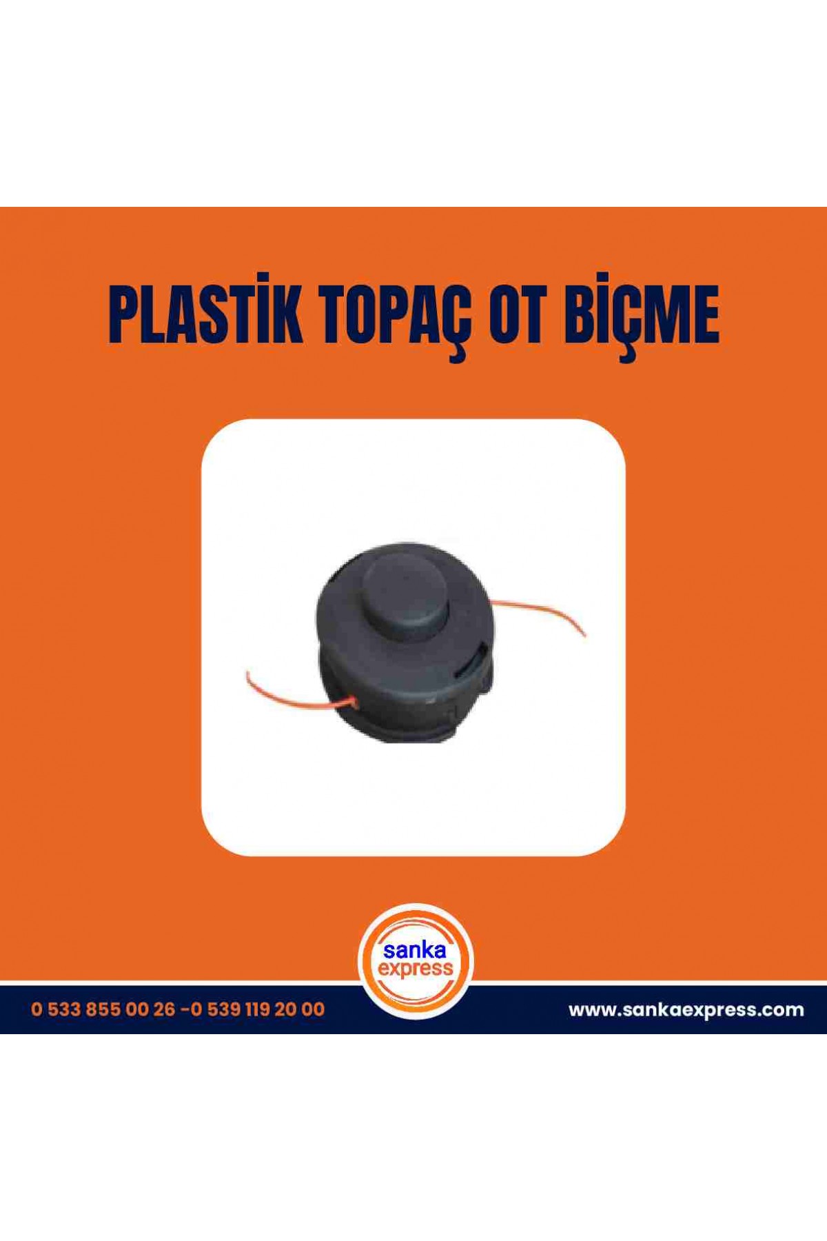 PLASTİK TOPAÇ OT BİÇME İÇİN 