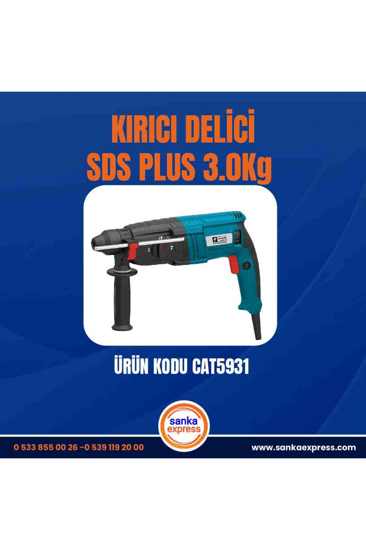 KIRICI DELİCİ SDS PLUS 3.0Kg 