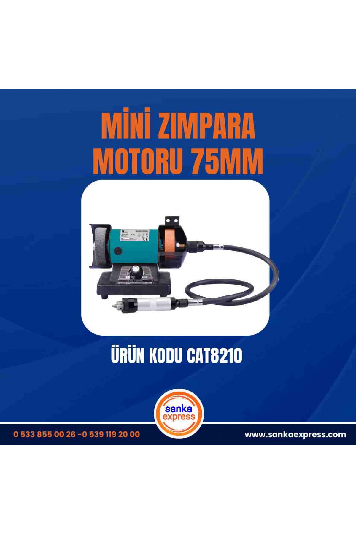 CATPOWER-8210-MİNİ ZIMPARA MOTORU 75MM