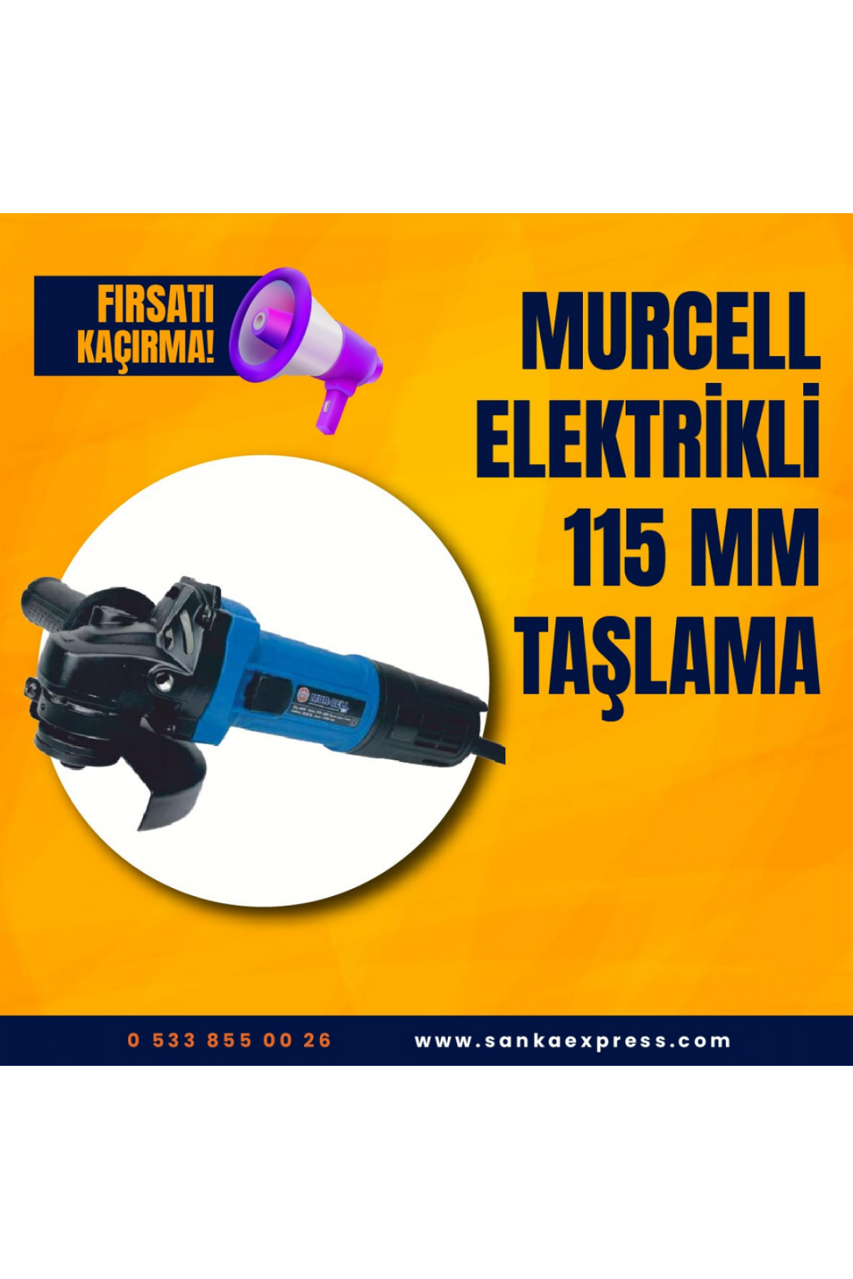 MURCELL ELEKTRİKLİ 115 MM TAŞLAMA