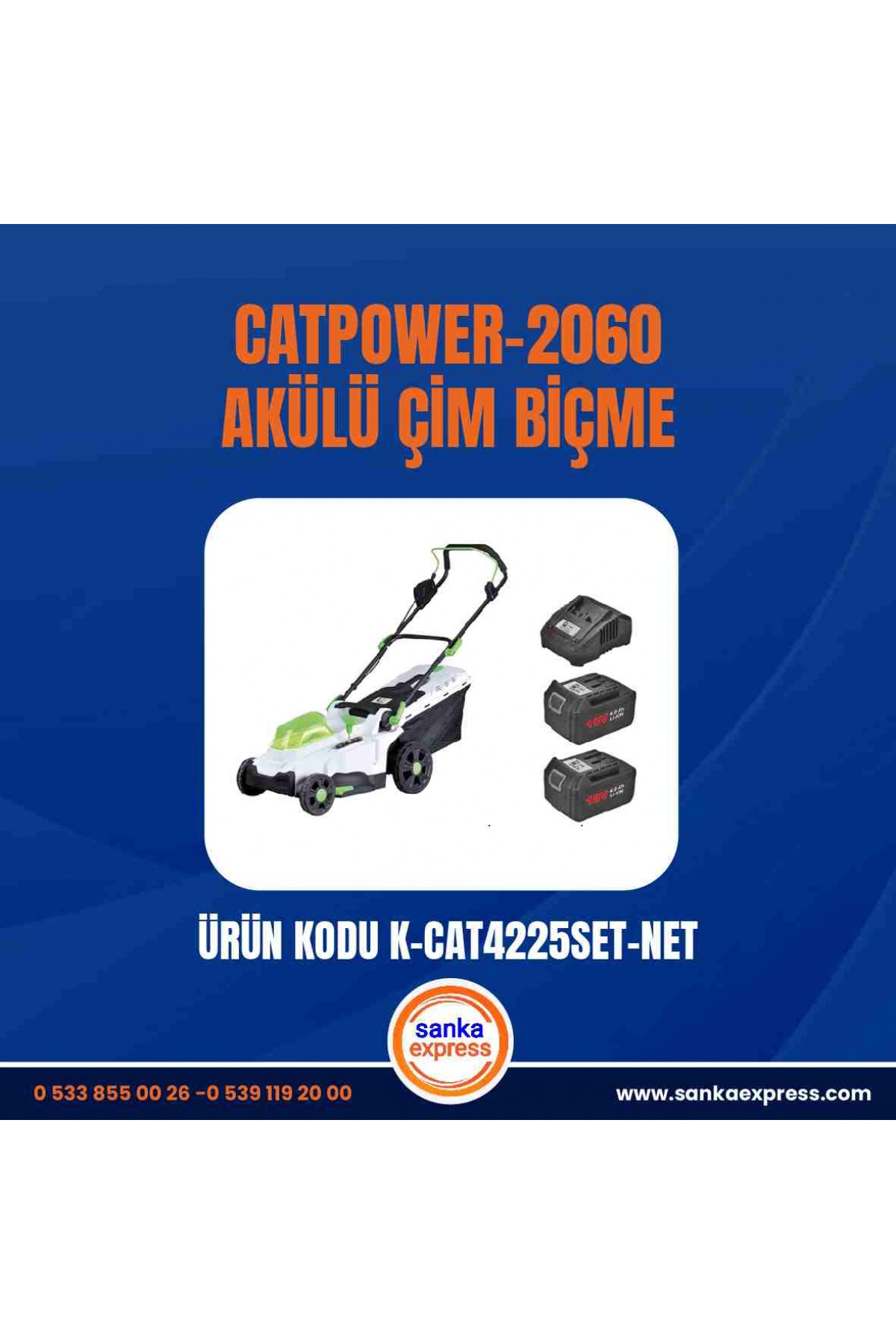 CATPOWER-2060 AKÜLÜ ÇİM BİÇME