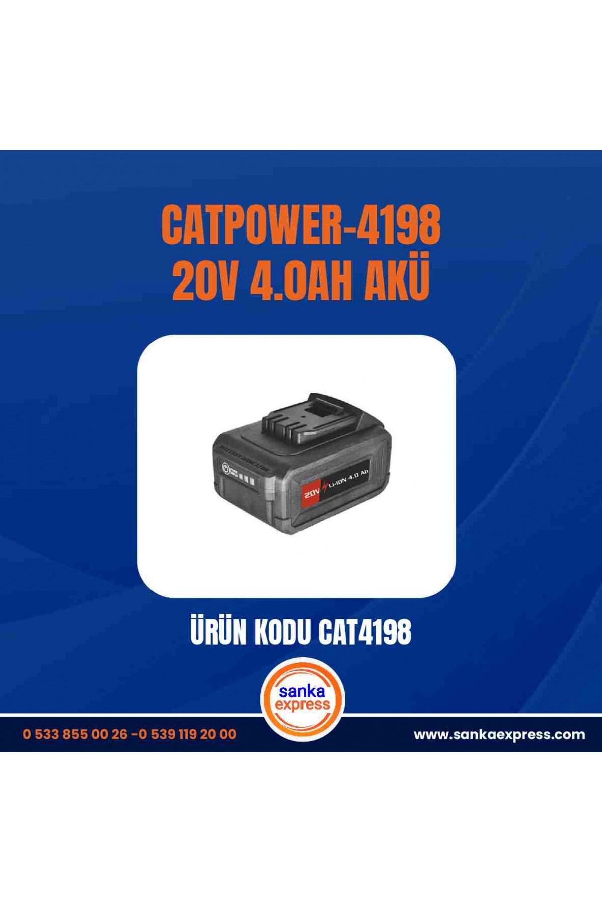 CATPOWER-4198-20V 4.0AH AKÜ