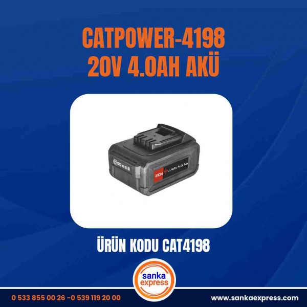 CATPOWER-4198-20V 4.0AH AKÜ