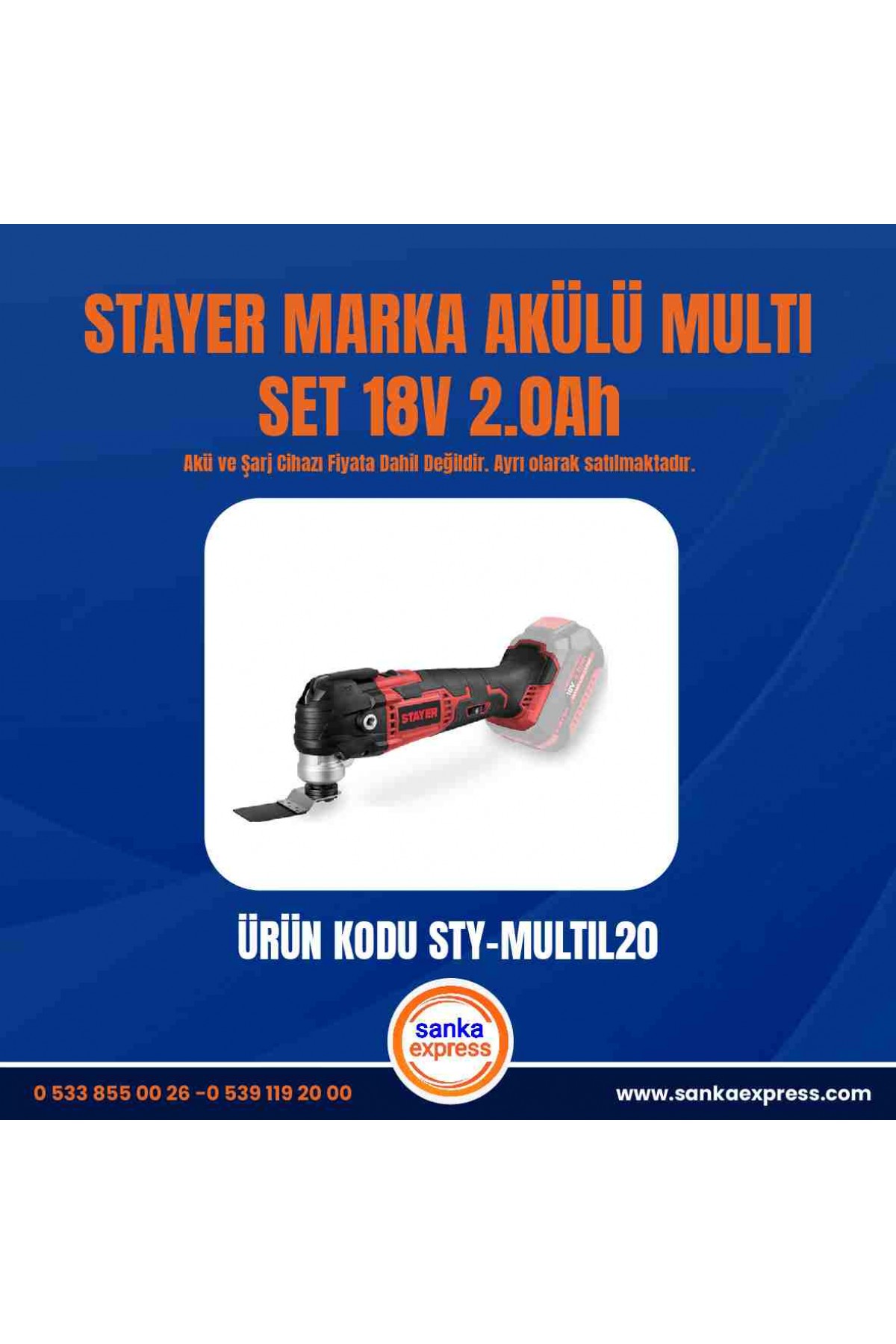 AKÜLÜ MULTI SET 18V 2.0Ah 