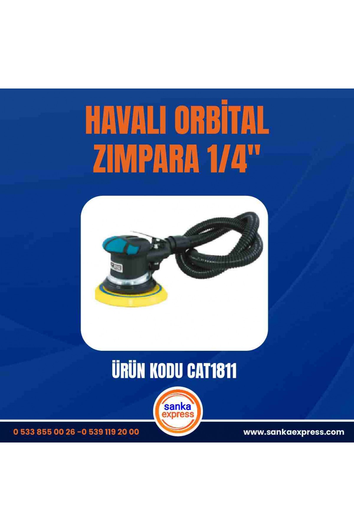 HAVALI ORBİTAL ZIMPARA 1/4"