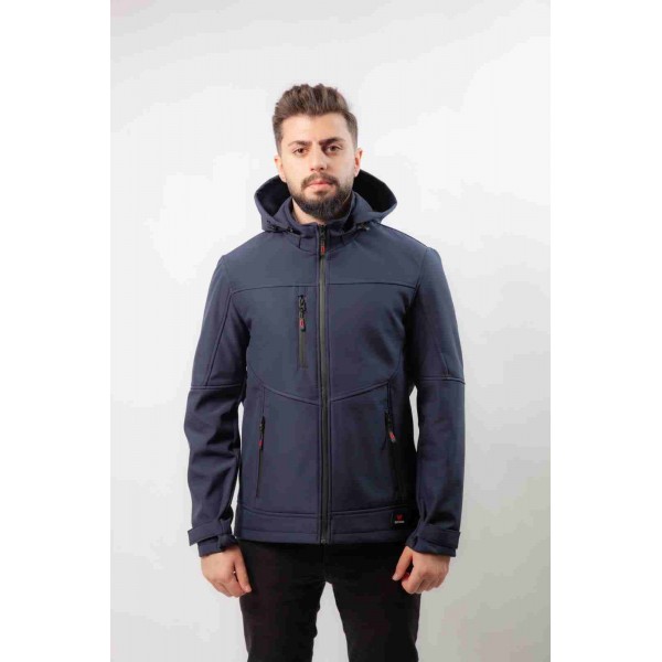 Kapşonlu Softshell Mont