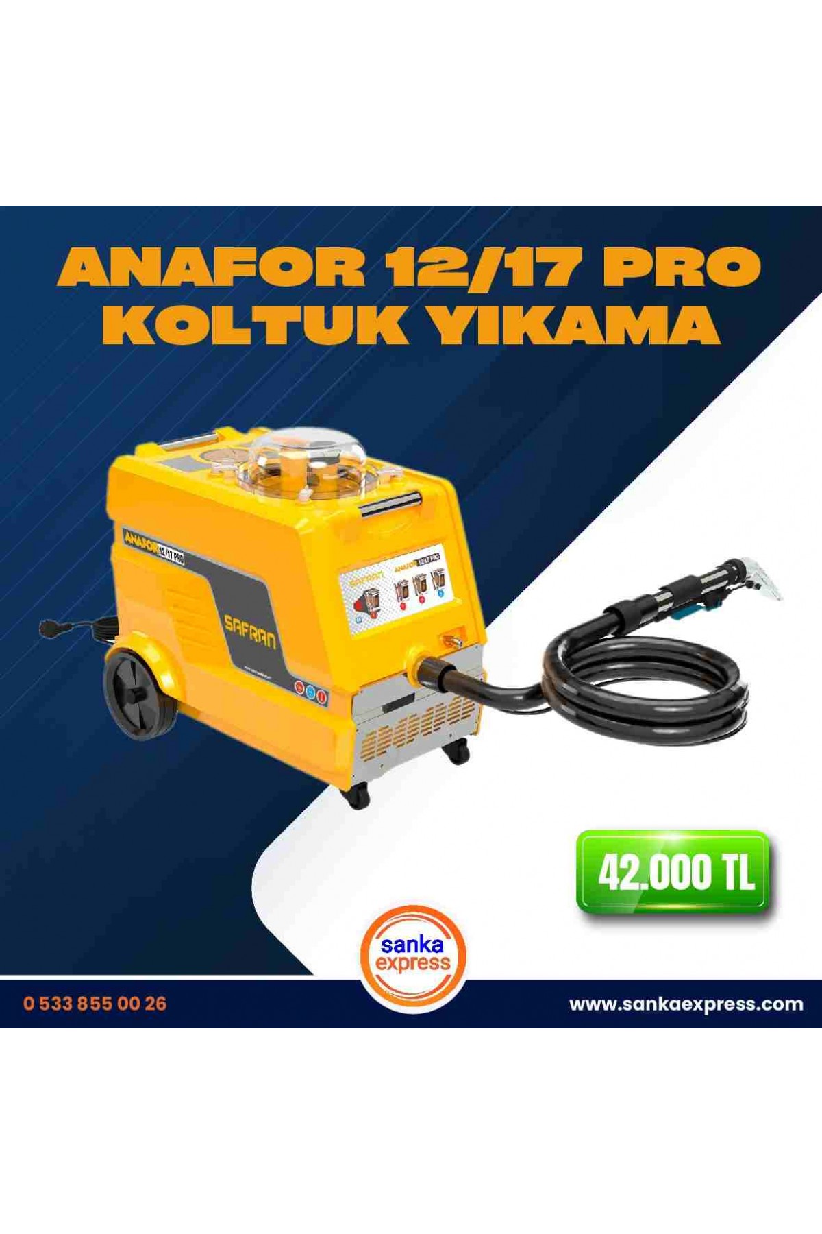 Anafor 12/17 Pro Halı ve Koltuk Yıkama