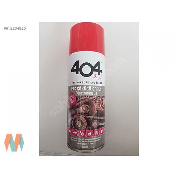 404 Kimya 404 Pas Sökücü 40+ Koruyucu Yağlayıcı Sprey 200 ml